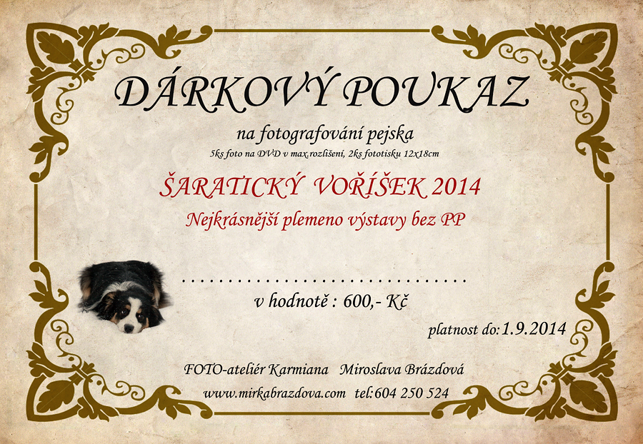 dárkový poukaz bezPP